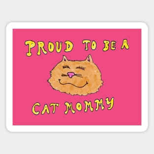 Proud to be a Cat Mommy Sticker